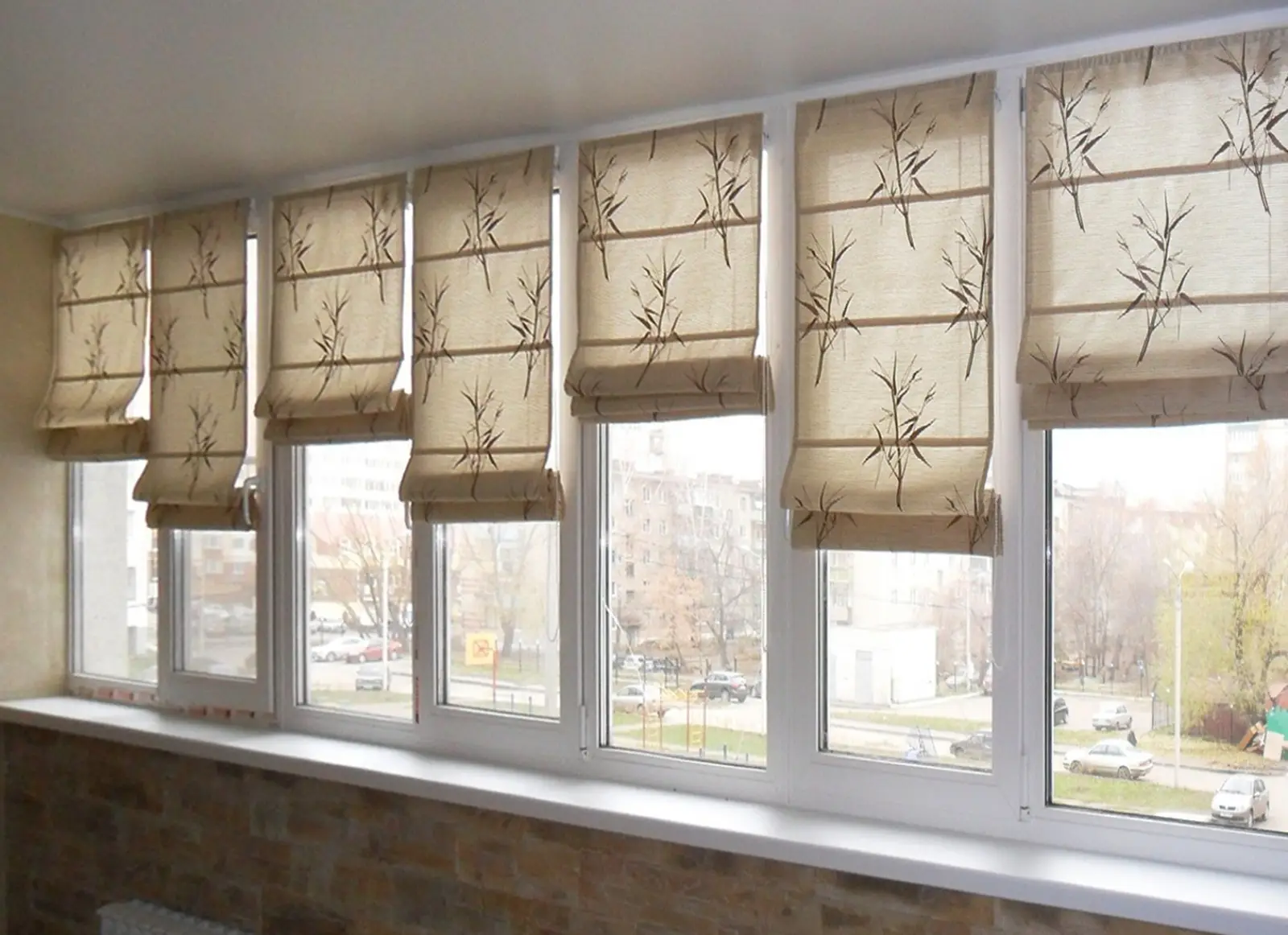 Римские шторы на створку окна дейлайт